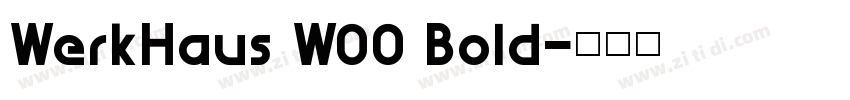 WerkHaus W00 Bold字体转换